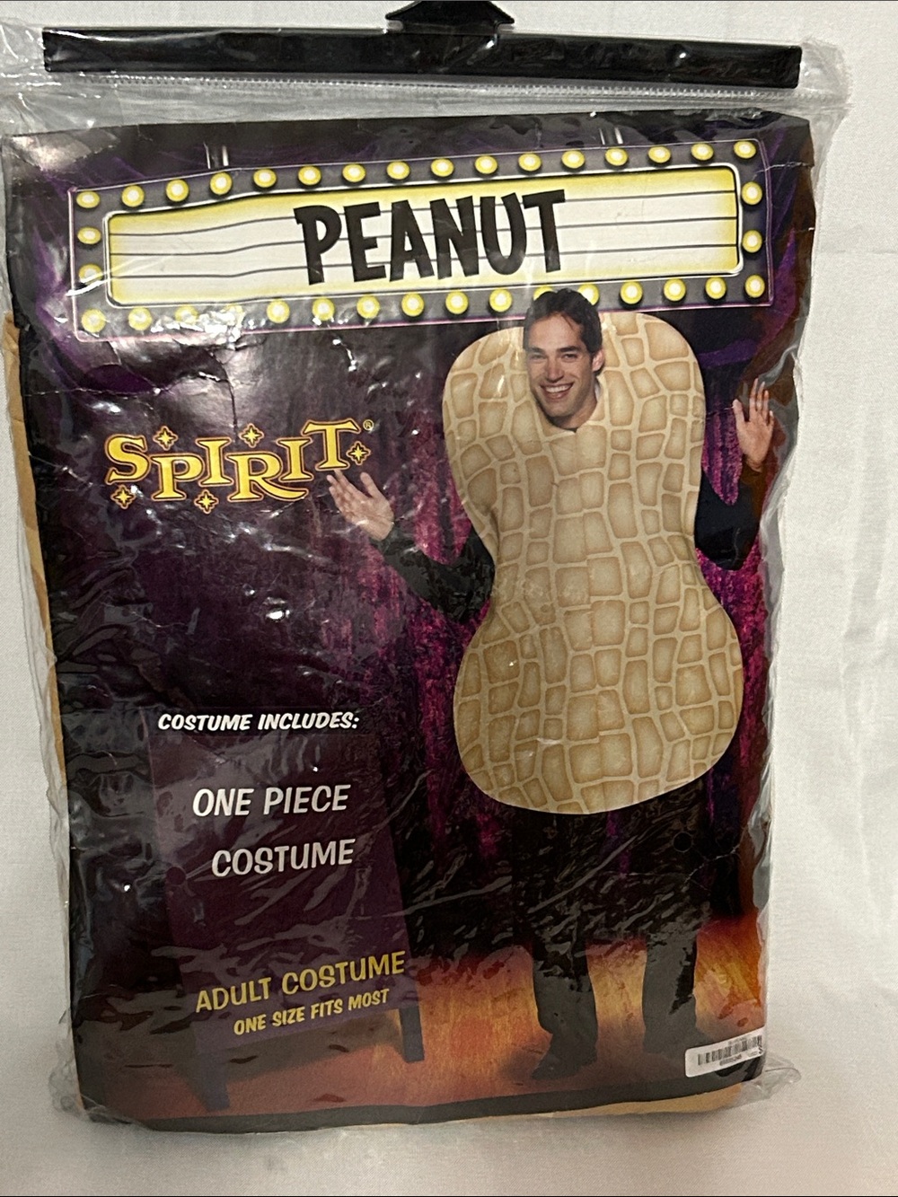 Spirit ADULT SIZE Beige Peanut One-Piece Costume